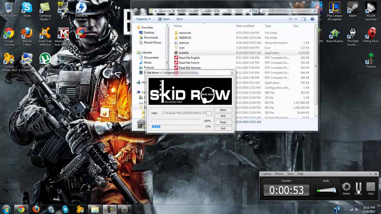 skidrow games password rar